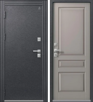 Дверь Термо-2 Антрацит Муар - Кашемир Грей