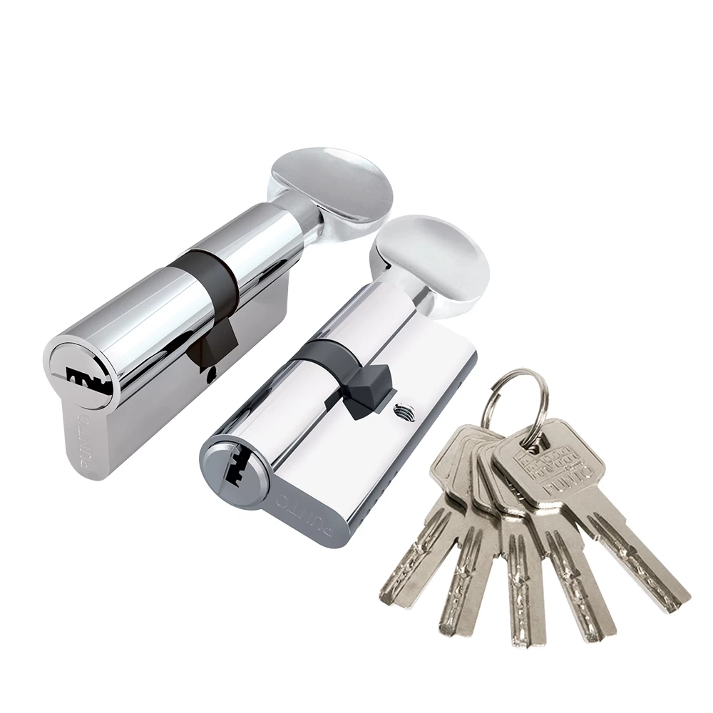 Фото Цилиндровый механизм Z3002Knob90(45+10+35) с вертушкой CP хром