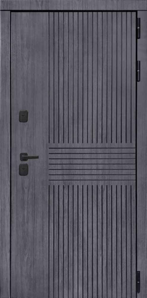 Входная дверь ДвериПРО Берген ФЛ-259 (10мм, дуб с пилением) DPRO196496 внешняя сторона